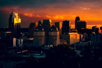 Sunset over Cincinnati - Dramatic