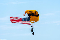 Golden Knights with the American Flag
